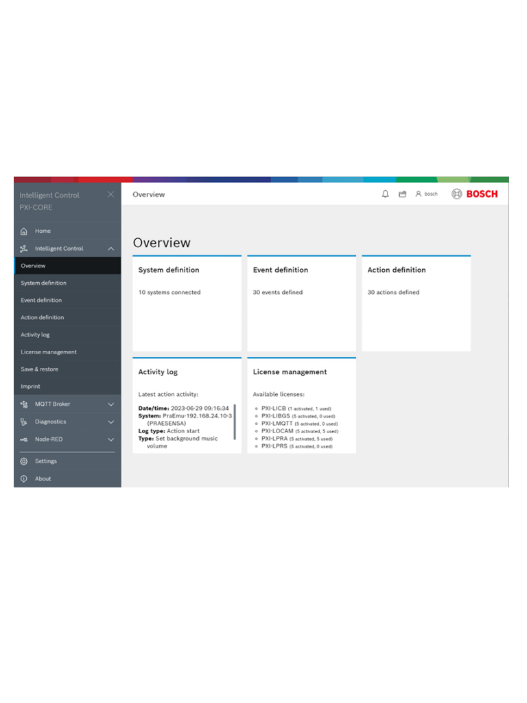 BOSCH M_PXILPRS - Licencia de control PRAESIDEO / PRAESENSA
