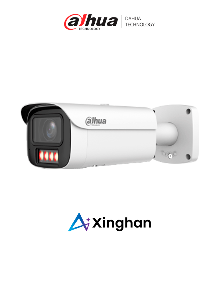 DAHUA DH-IPC-HFW5559E1-ZE-IL Camara IP Bullet de 5 MP/ Iluminador Dual/ WizMind/ AcuPick/ Xinghan/ Lente Motorizado de 2.7-13.5mm/IR de 60m/ Ranura MicroSD/ Face Detection/ Protección Perimetral/ Conteo de Peronas/ ePoE/ SMD 4.0/ IP67/ IK10/