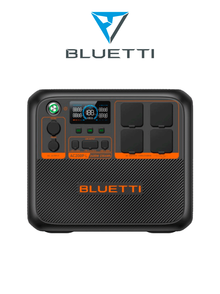 [AC200PL] BLUETTI AC200PL - Estación de energía portátil / 2400 W - 2304 Wh / Tecnología LiFePo4 / 3500 ciclos / modo Power Lifting / Carga mediante panel solar