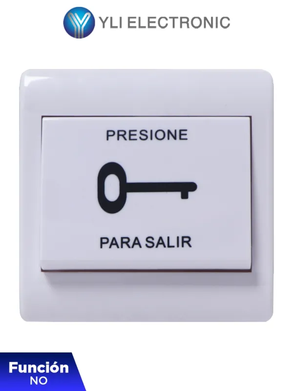 [PBK-812] YLI PBK812 - Botón de Salida Mecánico, Carcasa Plástica, Función NO
