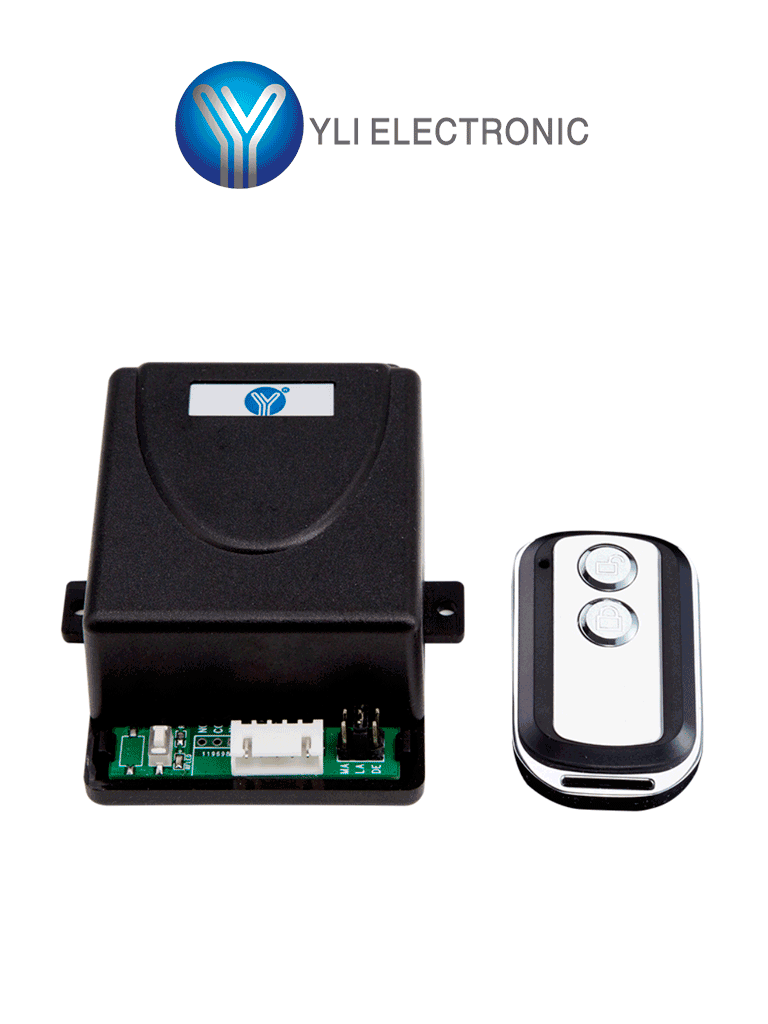 [WBK-400-1-12] YLI WBK400112 - Modulo con relay normalmente abierto y cerrado con control remoto para apertura de puerta soporta hasta 30 controles / Alimentación a 12VDC