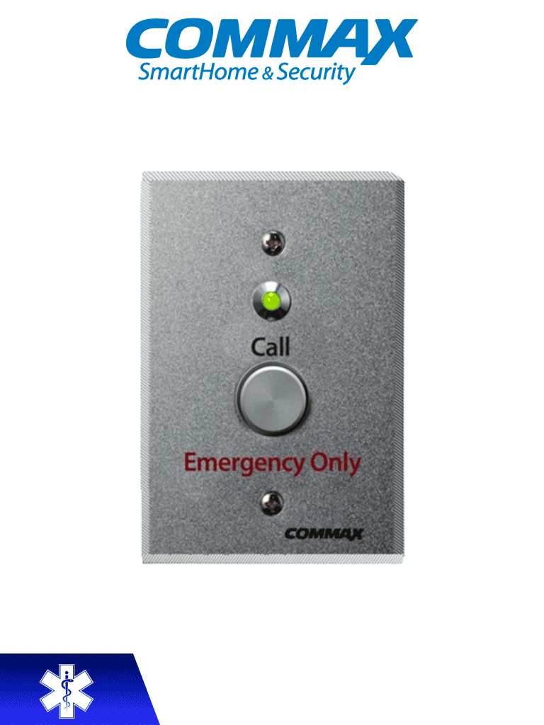 [ES-400] COMMAX ES400 - Botón de emergencia para sistema de llamado de enfermería / Compatible con JNS4CS / Instalación en sanitario y lavabo