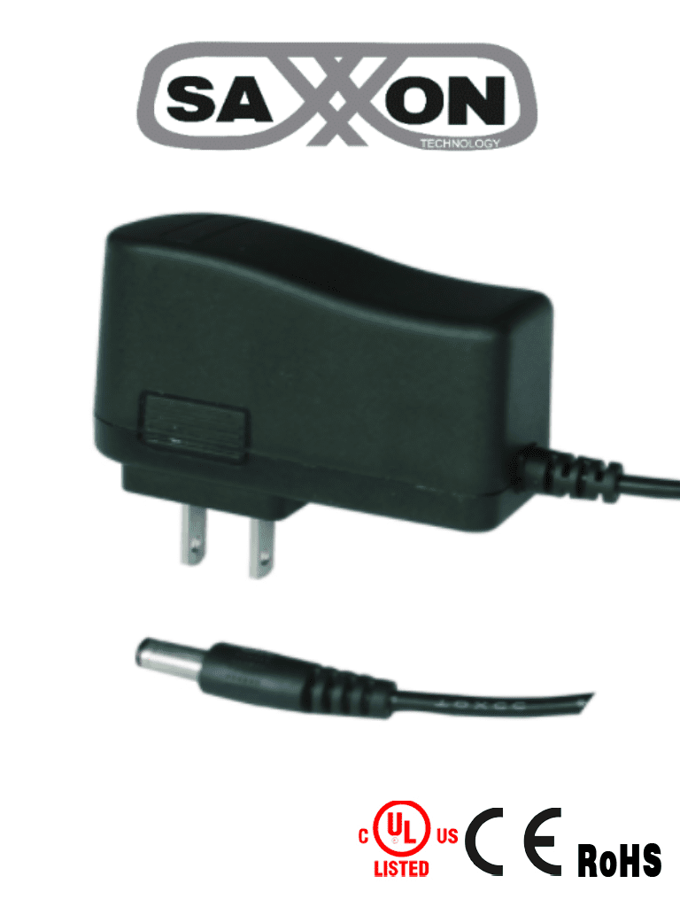 [PSU0502-E] SAXXON PSU0502E - Fuente de Poder Regulada de 5 Vcc 2 Amperes/ Para Usos Multiples/ Acceso, Asistencia, CCTV, Etc./