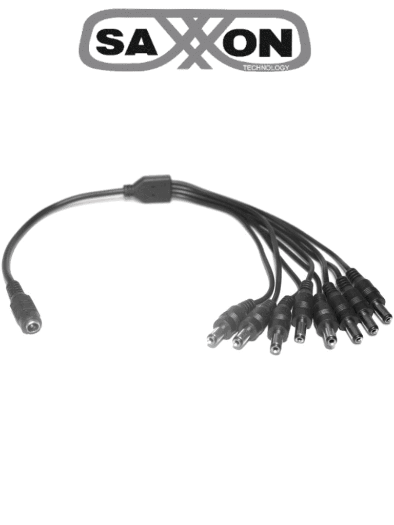 [PSUWB10] SAXXON PSUWB10 - Divisor de Energía para 8 Camaras/ 1 Conector Hembra + 8 Conectores Macho/ 2.1 mm/