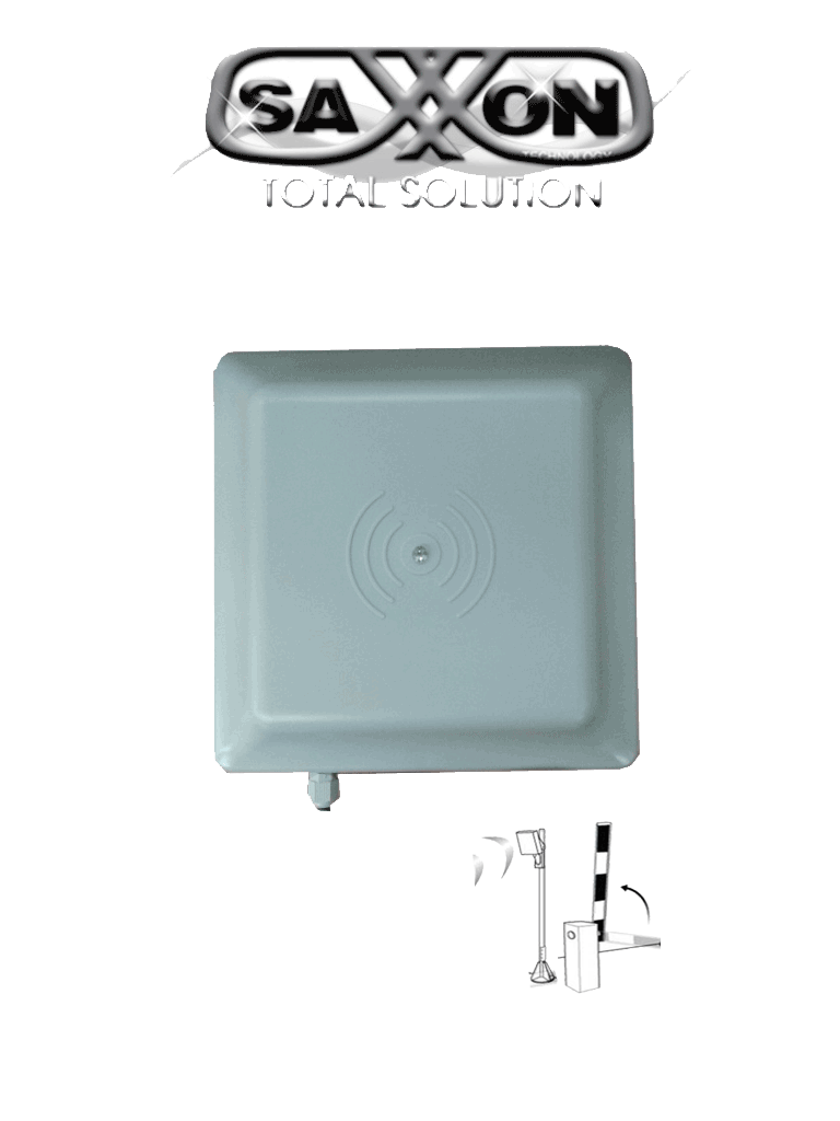 [SAX-R2656] SAXXON SAXR2656 - Lectora de Tarjetas UHF para Control de Acceso Vehicular / 902 A 928 Mhz / Lectura de Largo Alcance de 1 a 6 metros / Encriptable / Compatible con Enrolador FC06