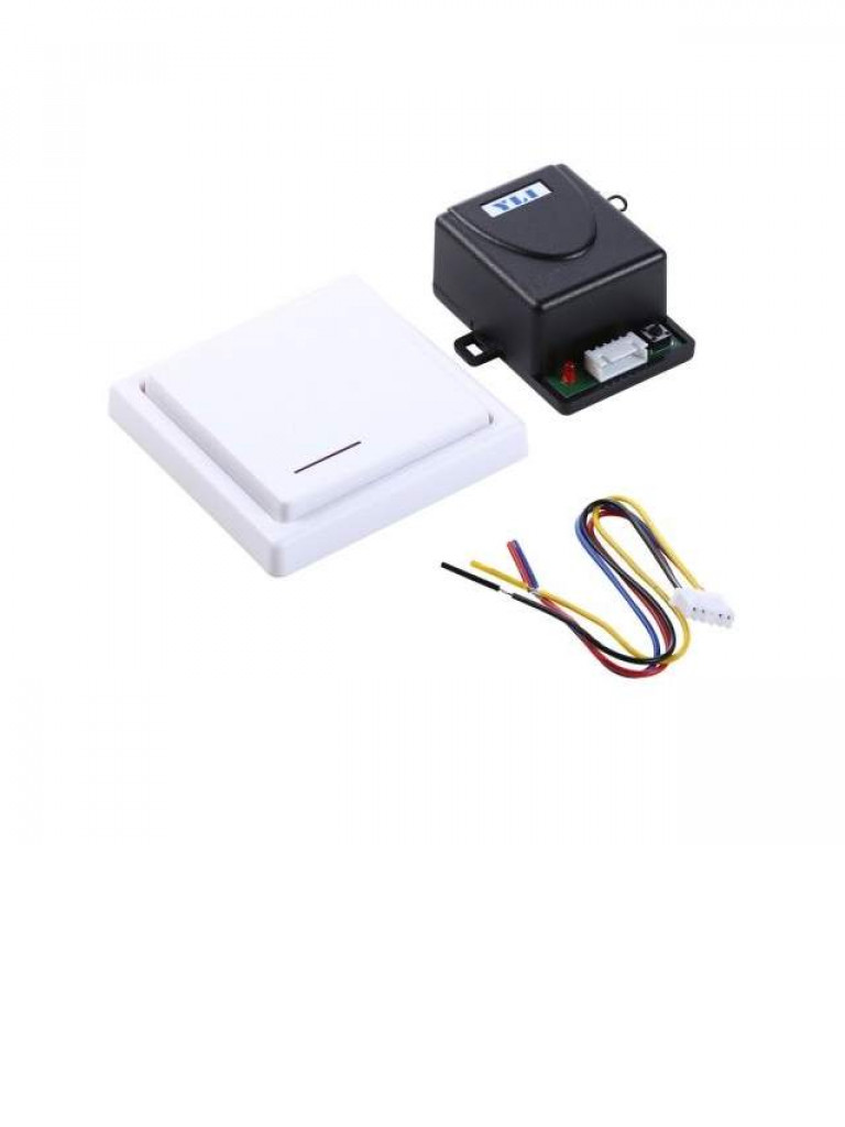 [WBK-400RC] YLI WBK400RC - Botón inalámbrico de pared con relevador para control de acceso