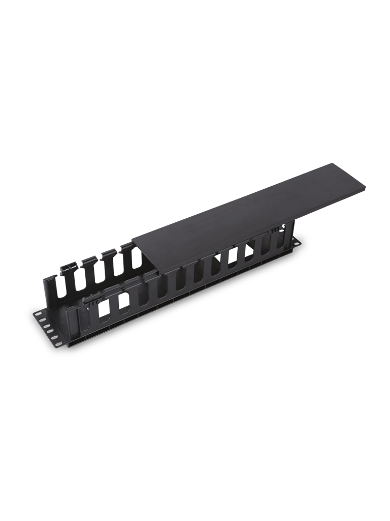 [J606-9] SAXXON J6069 - Organizador de cable horizontal para rack / Un lado / Plastico / 2U