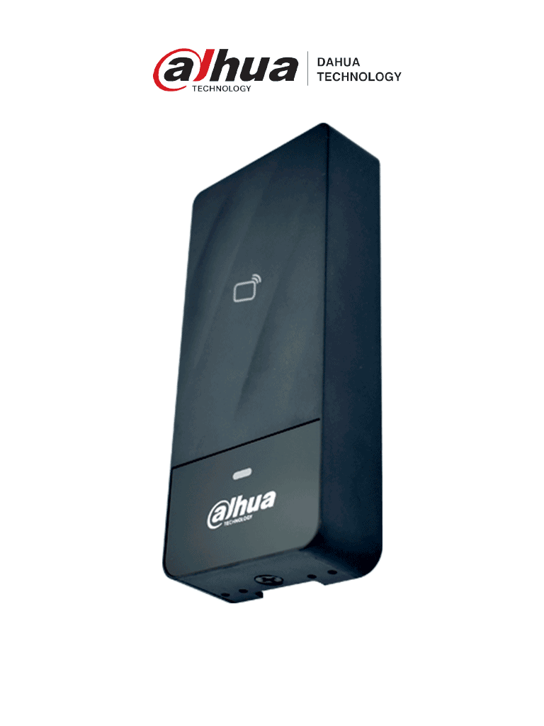 [DHI-ASR1200E-D] DAHUA ASR1200E-D - Lectora de tarjetas  ID 125 Khz / Para exteriores / IP66 / Conexion  Wiegand o  RS485 / Indicador de luz y sonido