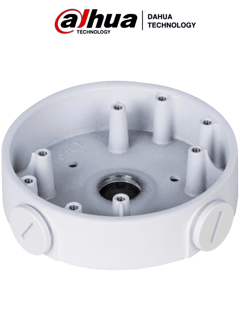 DAHUA PFA139- Caja de Conexiones para Camaras Domo/ Modelos: HDBW2241F-A / IPC-HDBW3241F-FD / IPC-HDBW3241F-AS-M / IPC-HDBW3241F-FD-M / HDW1400EM-A / HDW1230EM-A / HDW2241T-A / HDW2249T-A-NI /  HDW1239T-A-LED / HDW1509T-A-LED / IPC-HDW5241M-AS