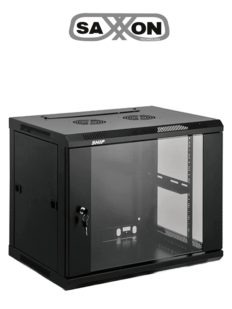 [SA.6612.01] SAXXON SA661201 - Gabinete de pared de 12 UR, fijo, capacidad de carga de 60 Kg. Dimensiones: 60x60x63.5 cm.