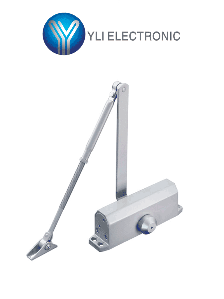 [YC-83-2] YLI YC-83-2  - Brazo cierra puerta automático / Para puertas de 100 kg / Compatible con puertas de madera, vidrio, metal / Velocidad ajustable de cierre / Instalación izquierda o derecha