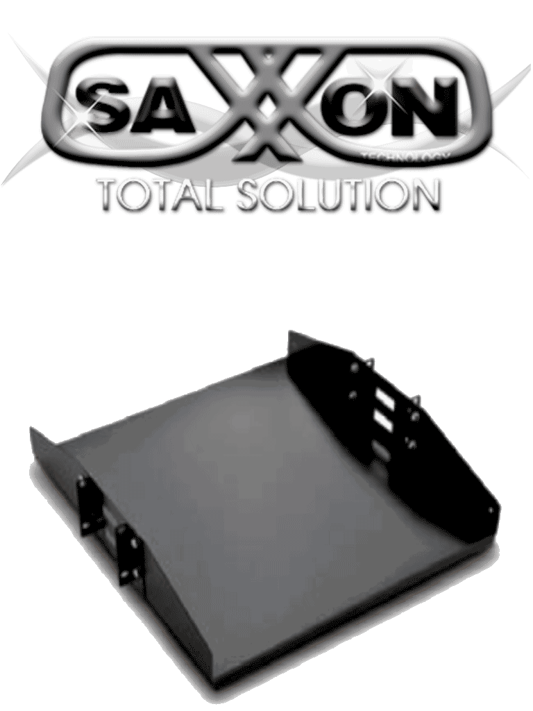 [701402.02] SAXXON 70140202- Charola doble cara para rack/ 19 pulgadas (48.26 cm)/ 2 UR/ Soporta hasta 50 KG