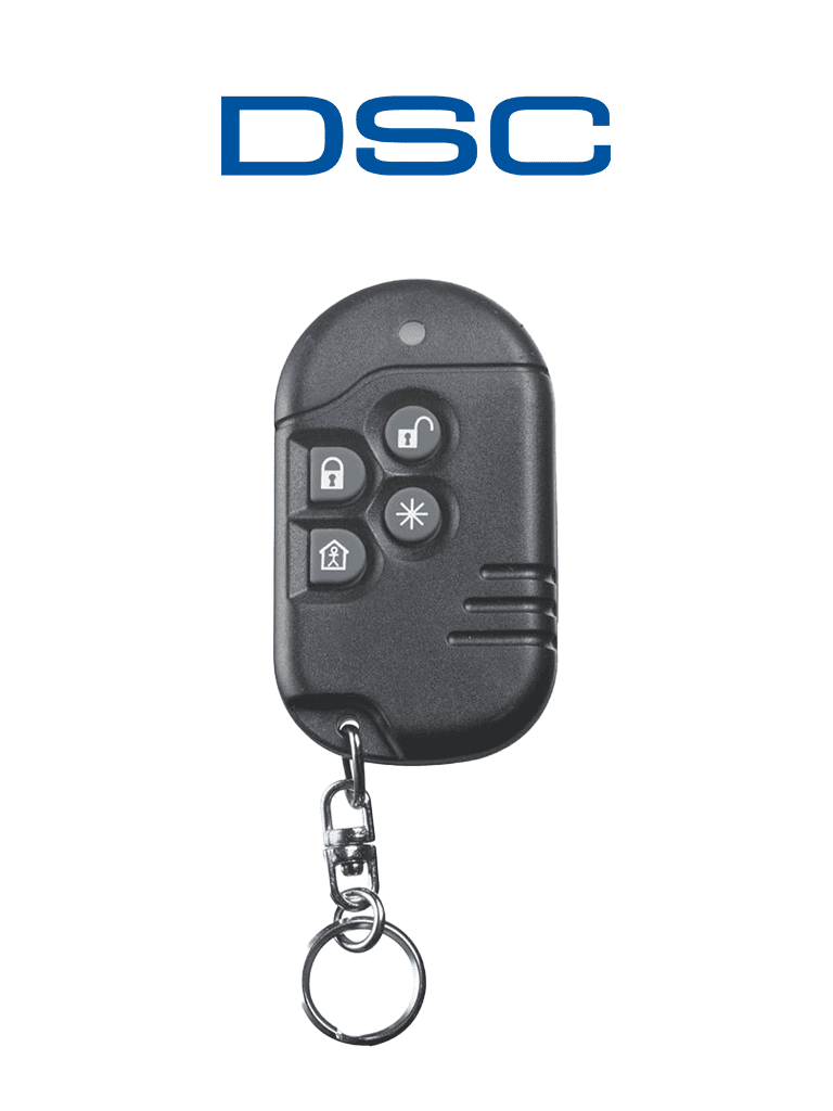 [PG9939] DSC PG9939 - Llavero de 4 botones programables Inalámbrico Power G con una quinta función compatibles con NEO, PRO, Qolsys e IoTega