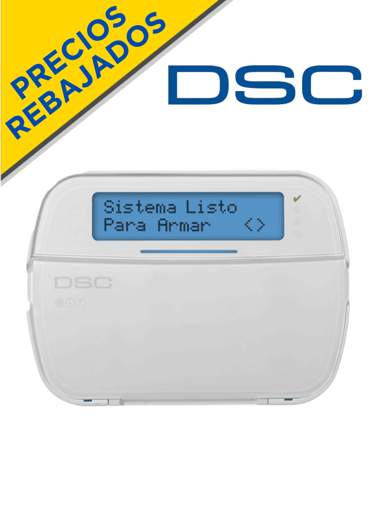 DSC HS2LCDN - Teclado Cableado LCD Alfanumérico de 32 caracteres admite 128 zonas compatible con NEO