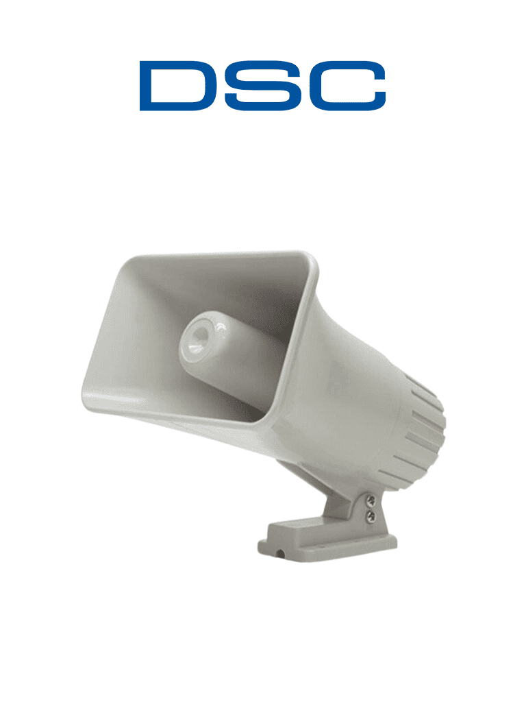 [SD-30W] DSC SD30W - Sirena Cableada para Exterior (requiere gabinete modelo GMX-001 para montaje a exterior) 12 VCD 30W 2 tonos 120 dB