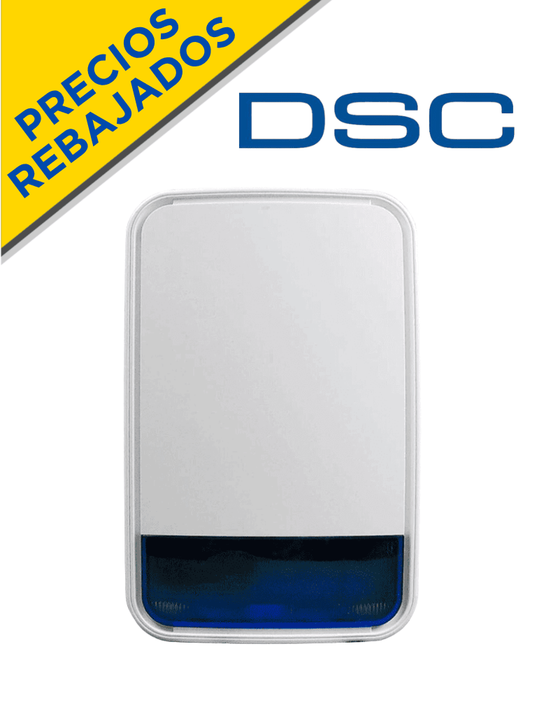 [PG9911B	BATT] DSC PG9911BBATT -  Sirena con luz estroboscópica exterior 110 dB  c/batería Inalámbrica  Power G compatible con NEO, PRO, Qolsys e IoTega