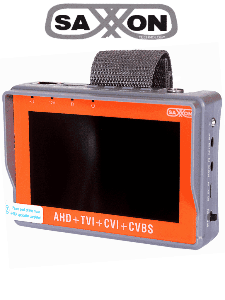 [TES07MC] SAXXON TES07MC- Probador de Video de Pulsera con Pantalla de 4 Pulgadas/ Soporta Resolución de Hasta 4 Megapíxeles/ Soporta: HDCVI/TVI/AHD/ Salida de Energía de 12vdc para Alimentar Cámaras/ Soporta Control por Coaxial/  Lampara Led/