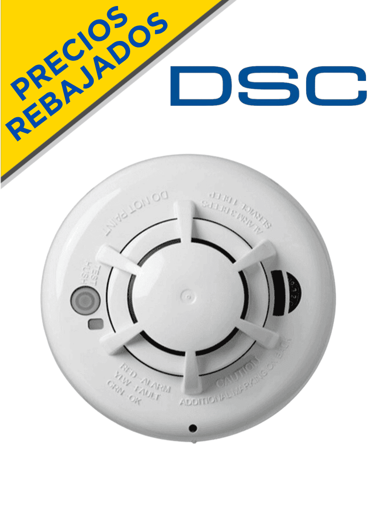 [PG9936] DSC PG9936 - Detector de humo y calor inalámbrico con tecnología Power G compatible con NEO, PRO, Qolsys e IoTga