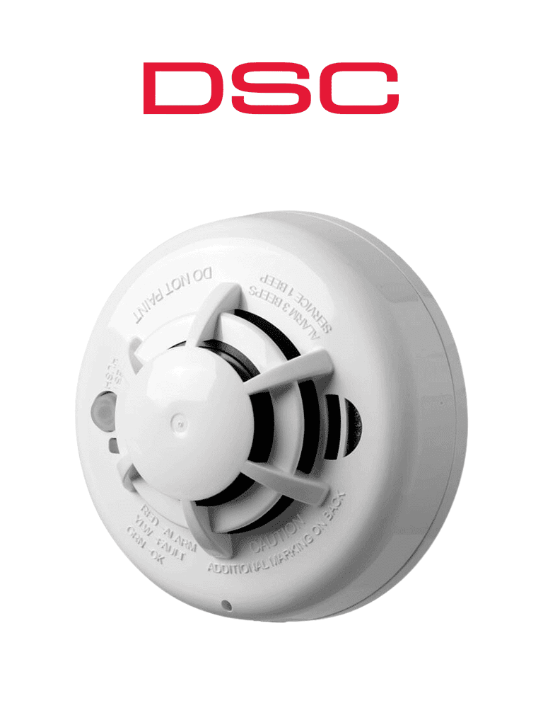 [WS4936] DSC WS4936 - Detector de humo fotoeléctrico y calor inalámbrico con frecuencia 433 Mhz compatible con Power Series, Impassa y Maxsys