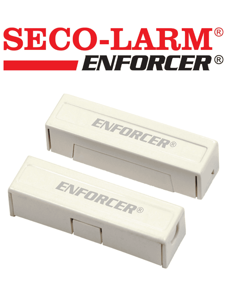 [SM-433-TQ/W] Seco-Larm SM433TQW - Contacto magnético BLANCO de sobreponer 1-1/4" (31mm) Gap Compatible paneles DSC / RISCO / BOSCH