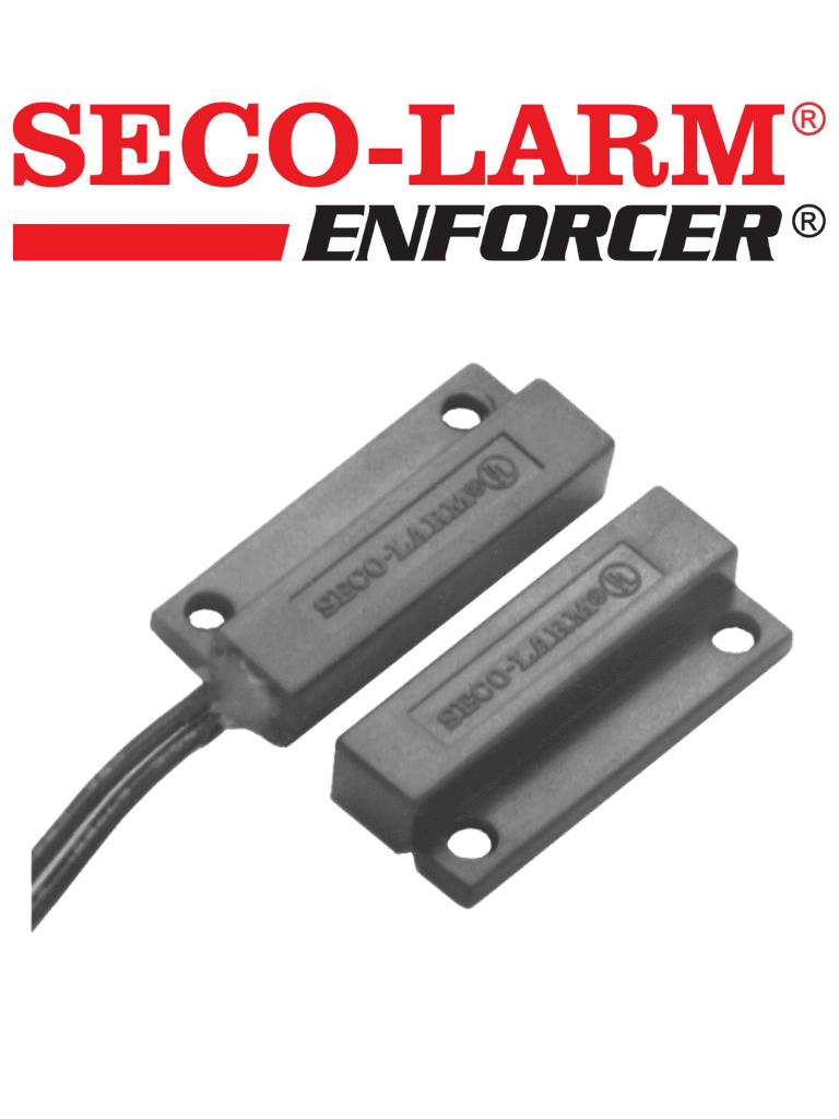 [SM-205Q/BR] Seco-Larm SM205QBR - Contacto Mini con montaje de tornillo o adhesivo. Gap 3/4 CAFÉ Compatible paneles DSC / RISCO / BOSCH