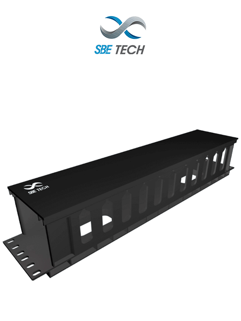SBE TECH SBE-OH2UR - Organizador de cable horizontal 2UR