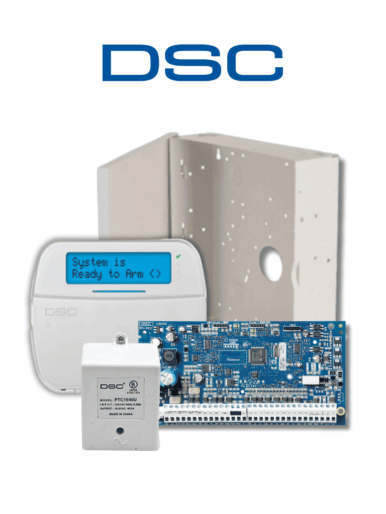 [NEO-ALFA-RF] DSC NEO RF ALFA - Kit Neo 32 Zonas Inalámbricas  Panel HS2032/ / Teclado Alfanumerico HS2LCDRF9N/  Fuente PTC1640U / Gabinete GMX003