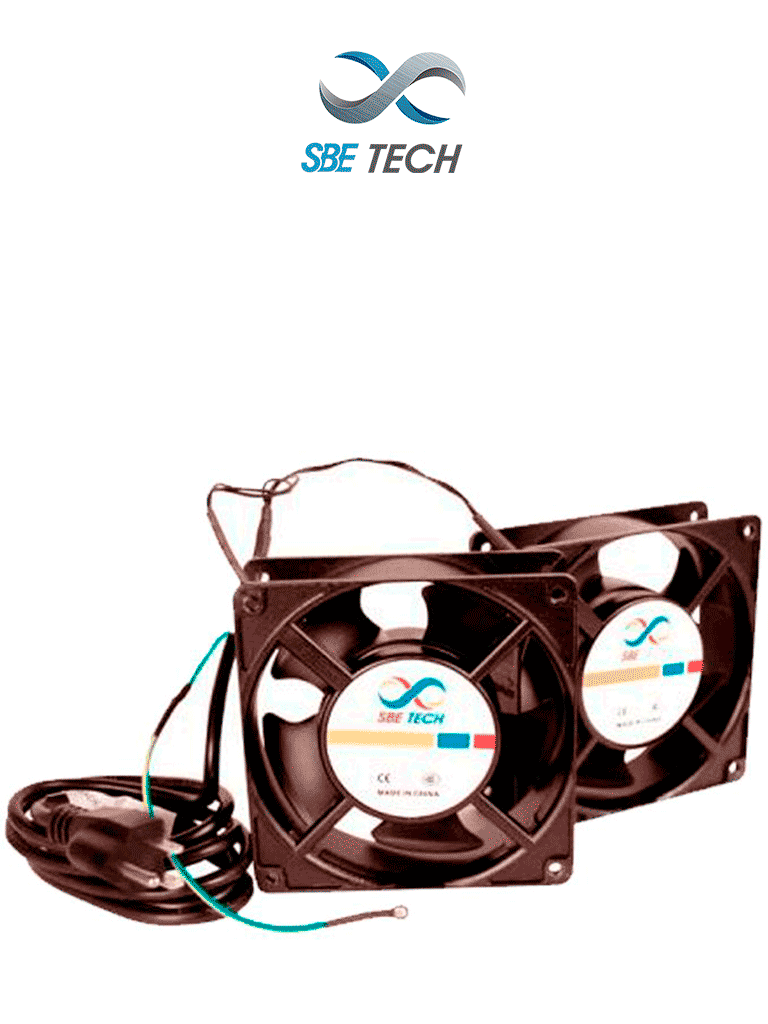 [SBE-J2VENTN127V] SBE TECH J2VENTN127V- Par de extractores para gabinete, extractor de 4 1/2 pulgadas de diámetro
