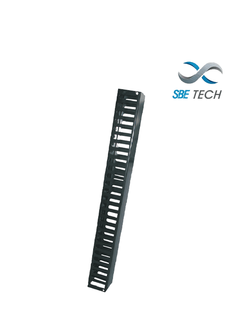 [SBE-OV20URS] SBE TECH -OV20URS- Organizador de cable vertical de 20 UR (3 FT) sencillo, con canal 3" x 3"