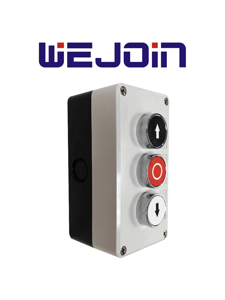 [BR-RM] Wejoin BRM Botonera Triple de uso rudo para acceso vehicular Apertura / Cierre / Detener
