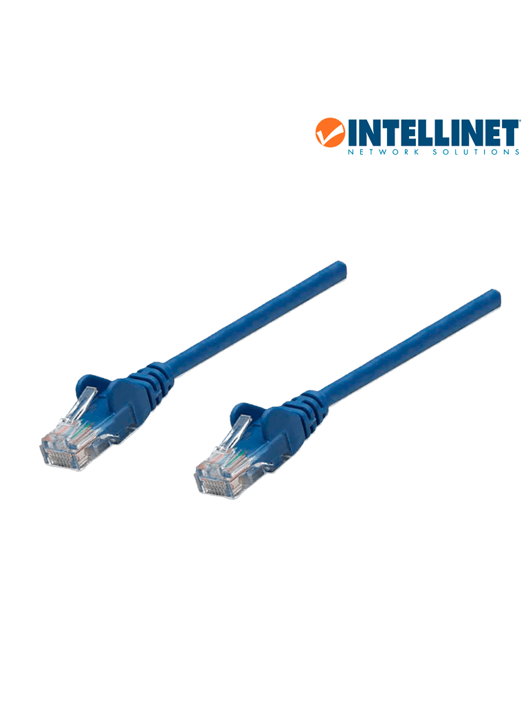 [342605] INTELLINET 342605 - Cable patch / CAT 6 / 3.0 metros (10.0Ft) / UTP Azul / Patch cord