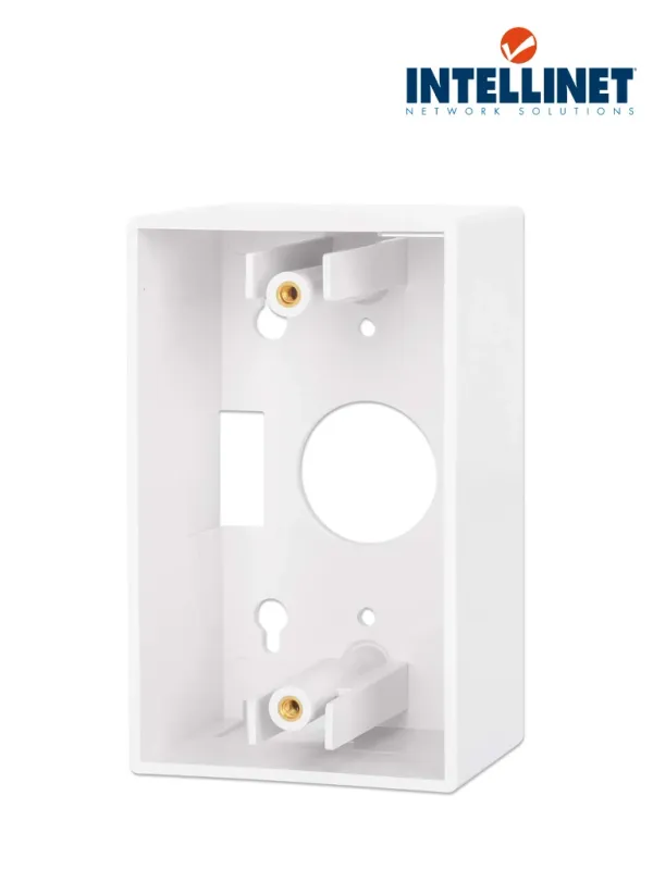 [517874] INTELLINET 517874 Caja para pared Conexión sencilla, 4.8 cm de profundidad, blanco Conexión sencilla, 4.8 cm de profundidad, blanco