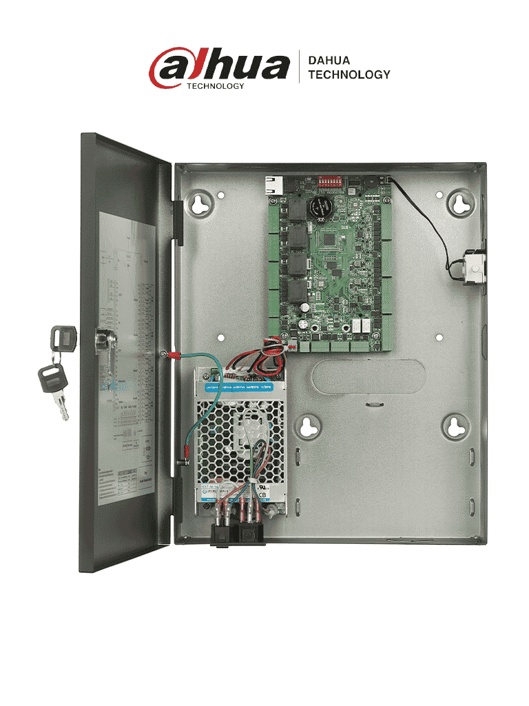 [DHI-ASC2202C-D] DAHUA ASC2202C-D - Control de Acceso gestiona 2 puertas y 4 lectoras, admite 100,000 usuarios, 3,000 huellas y 500,000 registros. Con Interlock, Anti-passback, desbloqueo remoto y conectividad TCP/IP; RS-485 y Wiegand.