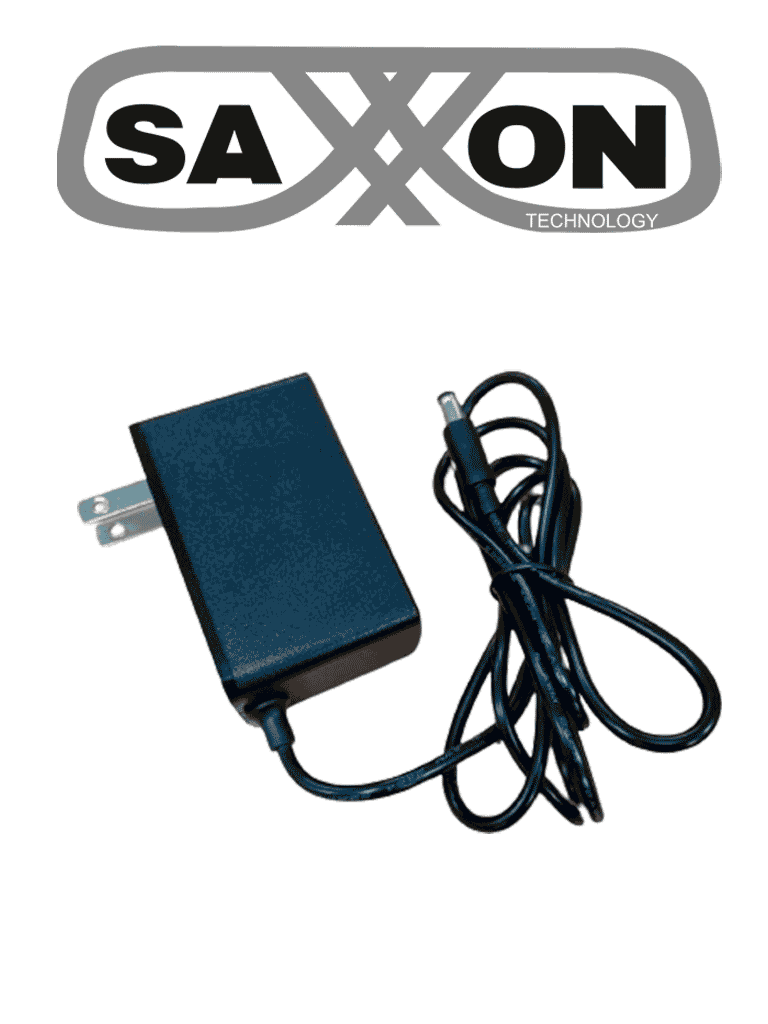 [KA24D-1202000USH] SAXXON KA24D1202000USH - Fuente de Poder Regulada / 12 Vcc 2 Amper / Conector Macho / Voltaje de Entrada: 100-240V / Ideal para Cámaras de CCTV , Controles de Acceso y Asistencia