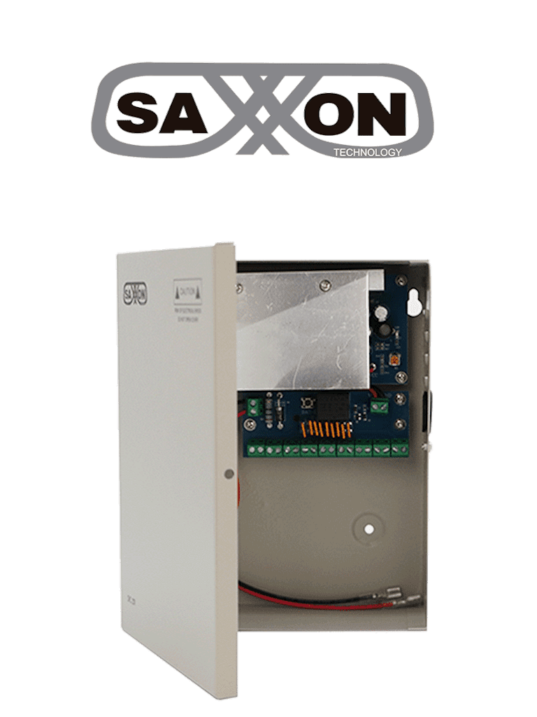 [SX-10A-9CH-B] SAXXON SX10A9CHB - Fuente de Poder Profesional 12 VCD / 10 Amperes / 9 Canales / 1.1 Amperes por Canal / Compatible con Bateria de Respaldo ( No incluida ) / Protección contra Sobrecargas /