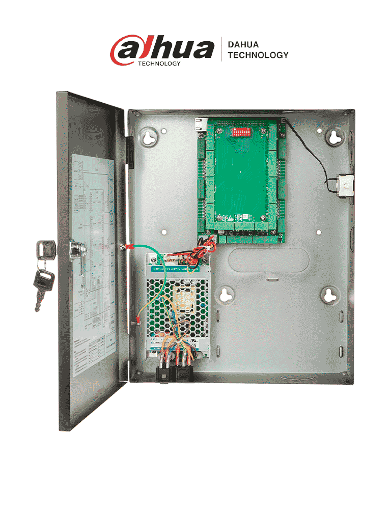 [DHI-ASC2204C-D] DAHUA ASC2204C-D Panel de Control de Acceso para 4 Puertas, 8 Lectoras Wiegand y/o RS485, Capacidad para 100,000 Usuarios, 100,000 Tarjetas, 3,000 Huellas, 500,000 Eventos