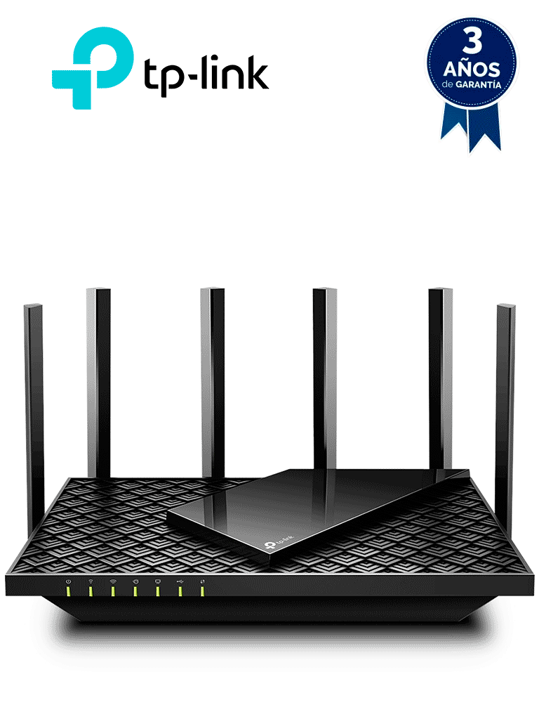 [ARCHER AX73] TP-LINK Archer AX73 - Ruteador WiFi 6 AX de 5400 Mbps con 1 puerto WAN RJ45 Gigabit Ethernet, 4 puertos LAN RJ45 Gigabit Ethernet, tecnologías MU-MIMO y OFDMA, además 6 antenas con Beamforming.