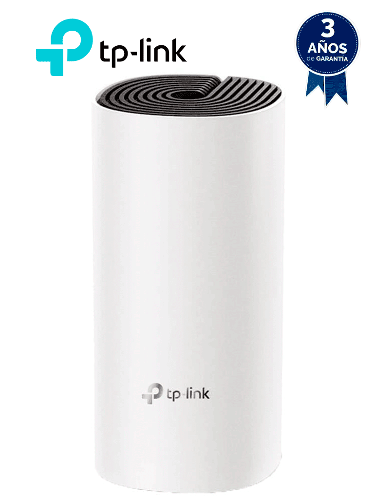 [DECO E4(1-PACK)] TP-LINK Deco E4(1-pack) - Router inalámbrico mesh para hogar dedoble banda AC 1200, con 2 puertos 10/100 Mbps y compatible con Alexa.