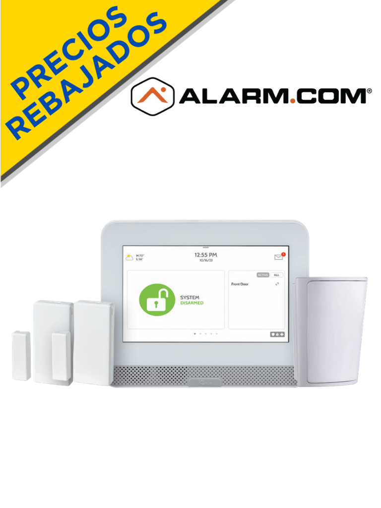 [IQ4HUB PACK] QOLSYS IQ4HUB PACK - Paquete que contiene Sistema de Alarma IQ HUB ALARM.COM autocontenido , con pantalla táctil de 7", Power G 915 Mhz  1 sensor PIR inalámbrico PGP9914 y 2 sensores magnéticos inalámbricos PG9303