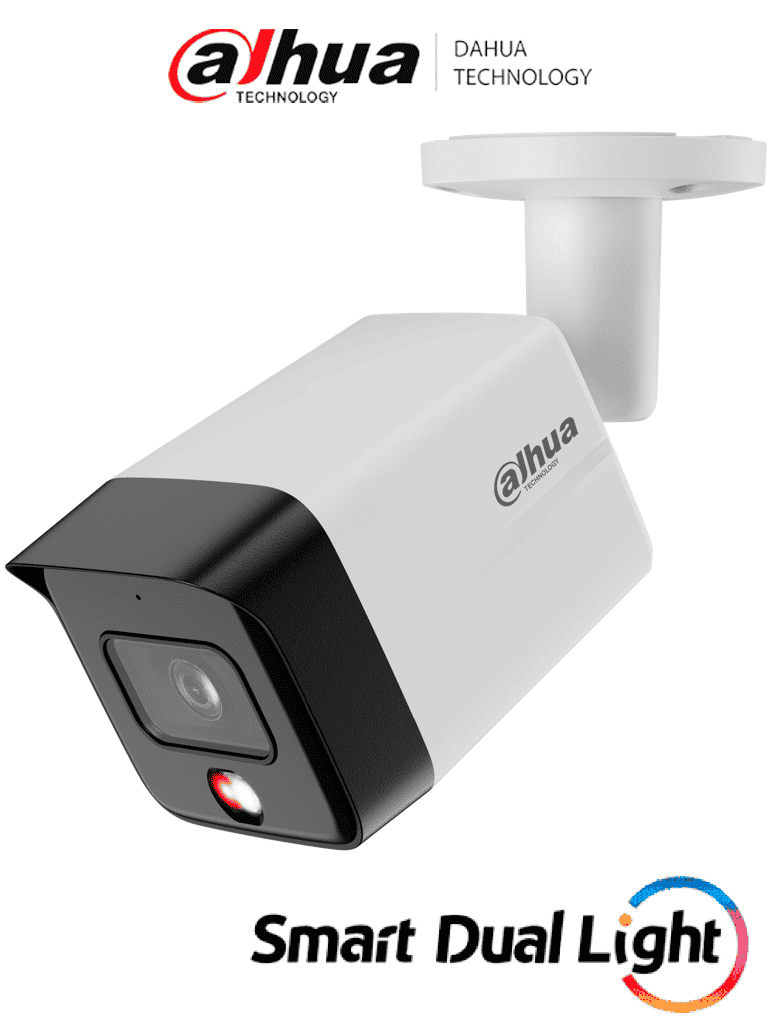 [DH-IPC-HFW1639TC-A-IL] DAHUA DH-IPC-HFW1639TC-A-IL - Cámara IP Bullet de 6 Megapixeles/Iluminador Dual Inteligente/ WizSense/ Lente de 2.8mm/ 95 Grados de Apertura/ IR de 30 Metros/ SMD / Micrófono Integrado/ WDR Real de 120 dB/ IP67/ PoE/