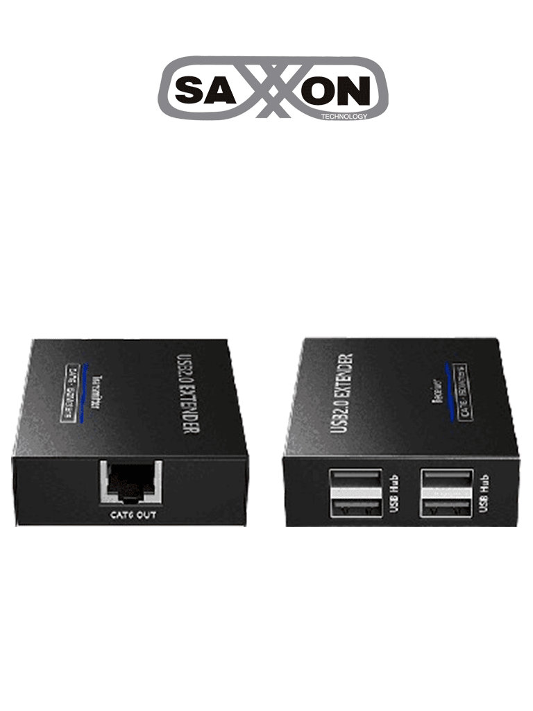 [LKV100USB] SAXXON LKV100USB - Extensor USB/ 1 Puerto USB de Entrada/ Permite Extender hasta 4 puertos USB de Salida/ Hasta 150m con cable CAT6Com patible con Windows & MAC & Linux