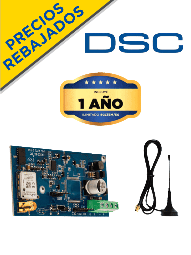 [LE4050M] DSC LE4050M - Comunicador celular DSC Connect dual eSIM 5G/LTE compatible con PowerSeries y Power Series Neo