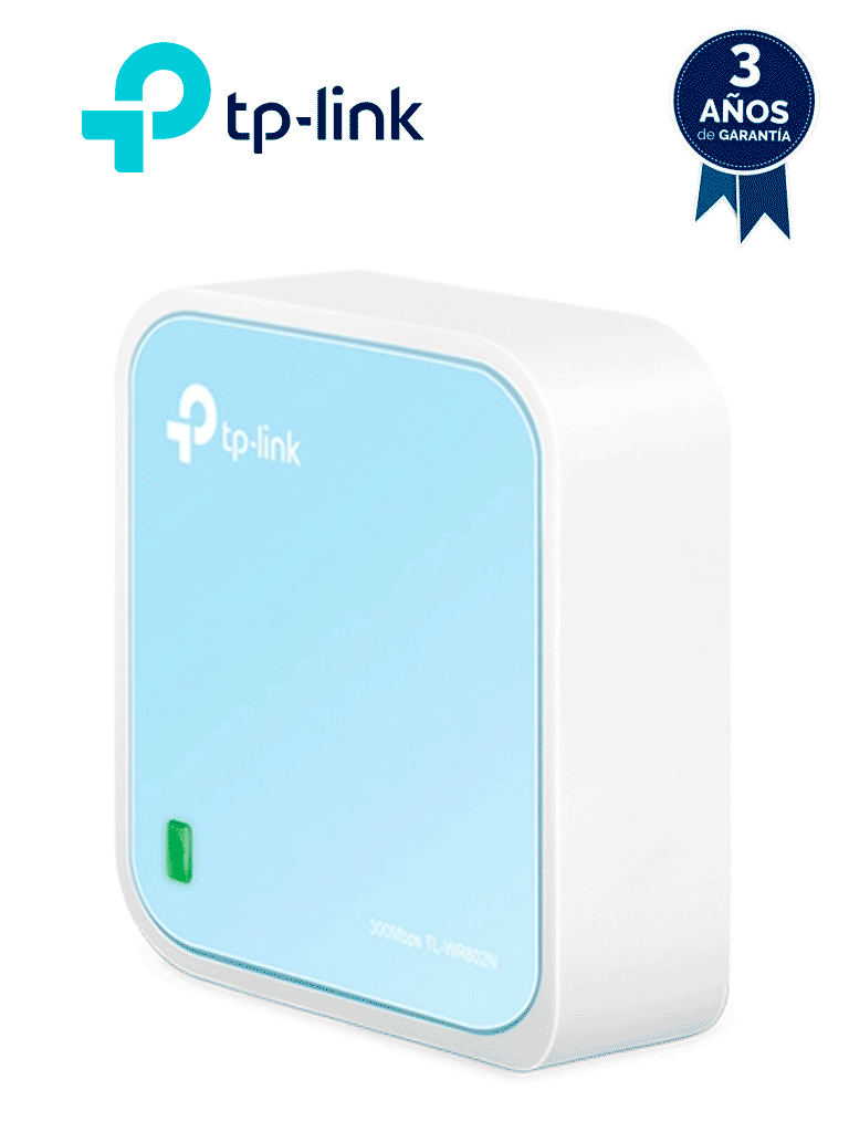 [TL-WR802N] TP-LINK - TL-WR802N / Router Nano Inalámbrico N / 300 Mbps