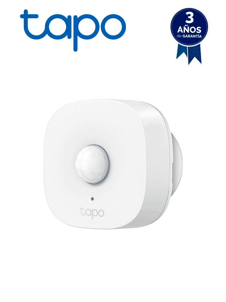 TP-LINK - Tapo T100 - Sensor de movimiento inteligente , Ángulo de detección de 120º. Detecta el movimiento a una distancia de hasta 7 metros, Necesita HUB TAPO TPL1170001