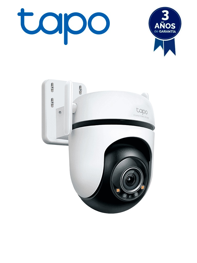[TAPO C520WS] TP-LINK - Tapo C520WS - Cámara Wi-Fi, PT 360º de seguridad para exteriores, 4MP (2560 x 1440 px), audio bidireccional, Detección de movimiento,  Detección de personas, de mascotas, y vehículos, Detección de cruce de línea, Compatible con Alexa y Google