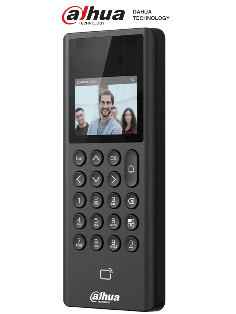 [DHI-ASI3203E] DAHUA ASI3203E - Control de Acceso y Asistencia con Reconocimiento Facial / Pantalla de 2.4" / 1,000 Rostros / 1,000  Usuarios / 1,000 Contraseñas /  3,000 tarjetas Mifare / Admite 50 administradores / 100,000 registros / Salida 12v 1A