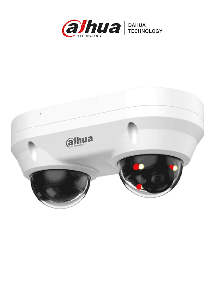 [DH-IPC-HDBW2449F-AS-E2-IL] DAHUA  DH-IPC-HDBW2449FP-AS-E2-IL - Cámara Domo Dual IP de 4MP, iluminador dual inteligente/ Lente 2.8mm/ Protección Perimetral/ SMD Plus/ WizSense/ micrófono integrado/ IP67/IK10