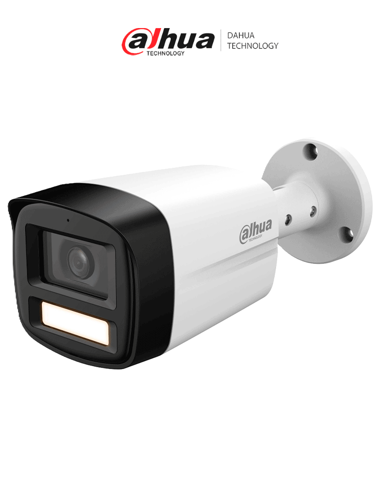 [DH-HAC-HFW1209TLMN-A-LED-S3] DAHUA DH-HAC-HFW1209TLMN-A-LED-S3 - Camara Bullet Full Color de 2 Megapixeles/ 1080p/ Lente de 2.8mm/ 108 Grados de Apertura/ Microfono Integrado/ 40 Metros de Iluminación/ DWDR/ IP67/ Metalica+Policarbonato/