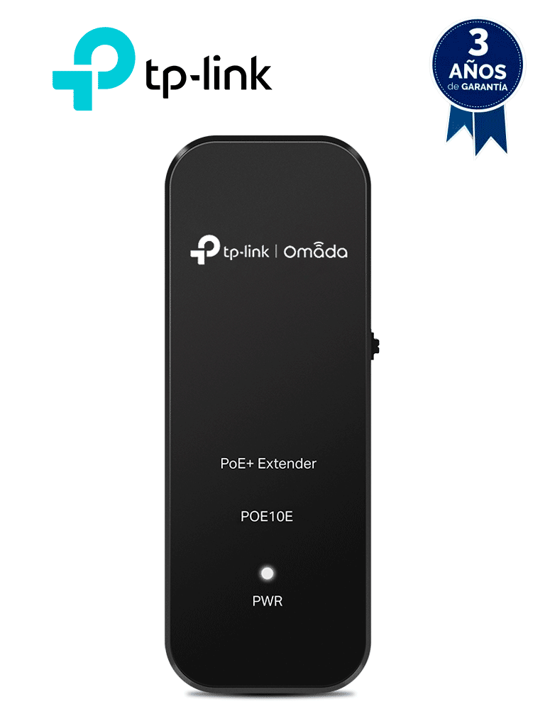 [POE10E] TP-LINK TL-POE10E - Extensor PoE+ Fast Ethernet , Extiende una conexión de red PoE/PoE+ 100m – 250m adicionales (Modo 10 Mbps) desde el equipo de fuente de alimentación PoE , Compatible con dispositivos 802.3af/at , 2 puertos de 10/100Mbps.