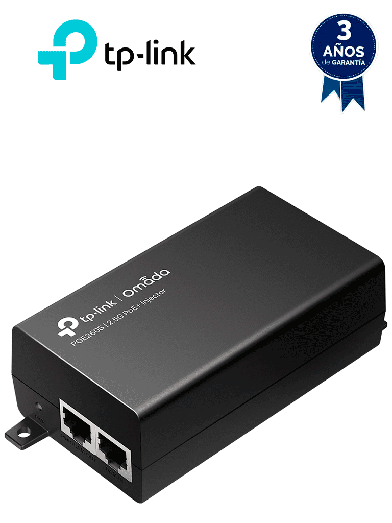 [POE260S] TP-LINK TL-POE260S - Inyector POE 2.5GbE ,  IEEE802.3af/at, suministra hasta 30 W.